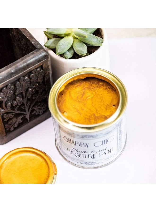 Shabby Chic Chalk Based Furniture Paint 250ml (Antique Gold)  - Image 4