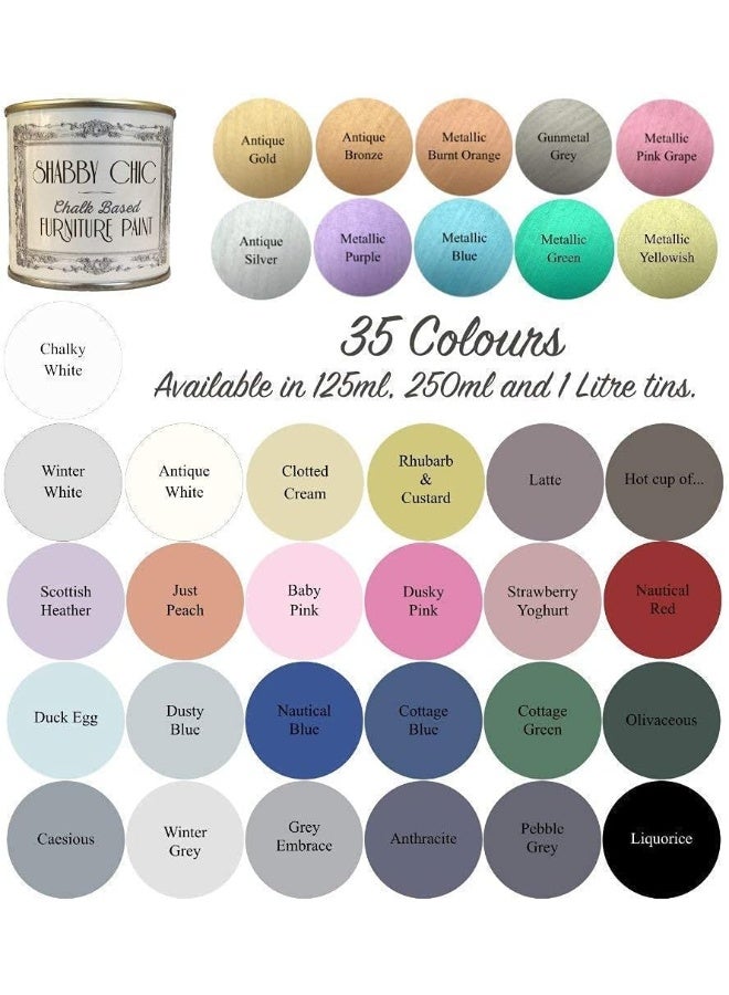 Shabby Chic Chalk Based Furniture Paint 250ml (Antique Gold)  - Image 3