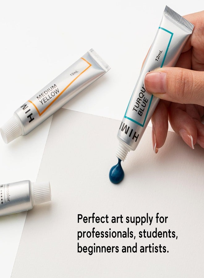 HIMI Watercolor Paint Set, 36 Colors, 12ml / 0.4 Fl Oz Tubes, Watercolor Paint for Canvas and Paper, Water Color Paints for Adult, Professionals, Students, Beginners & Artists. - Image 5