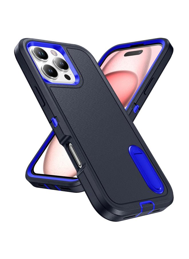 erorex Case For iPhone 16 Pro Max Rugged PC + Silicone Phone Case with Holder - Image 2