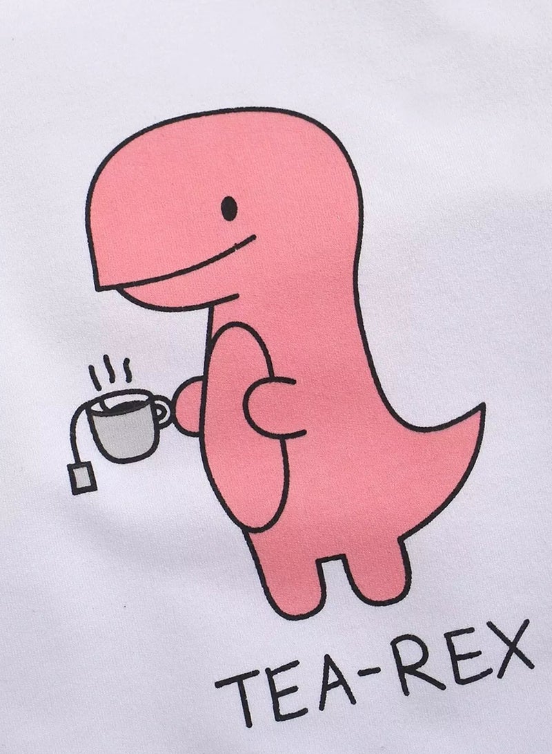 Baby Letter And Dinosaur Print Pullover - Image 4
