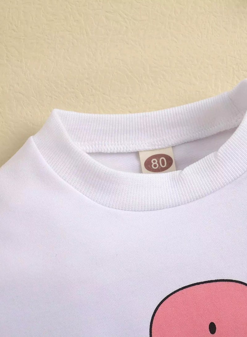 Baby Letter And Dinosaur Print Pullover - Image 5