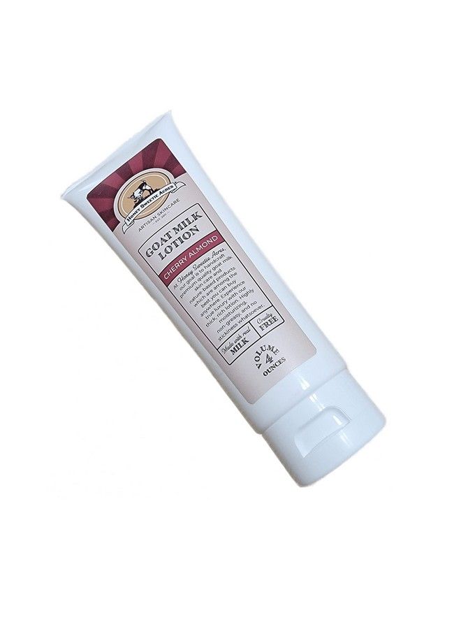 Honey Sweetie Acres Goat Milk Lotion Cruelty Free Goat Milk Body Lotion 4 Ounce Premium Hydrating Goat Milk Lotion For Women Great Moisturizing Goat Milk Lotion (Cherry Almond)  - Image 2