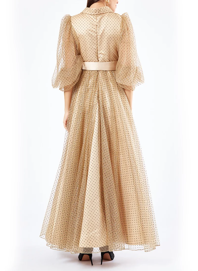 Amri Polka Dot Gown Dress