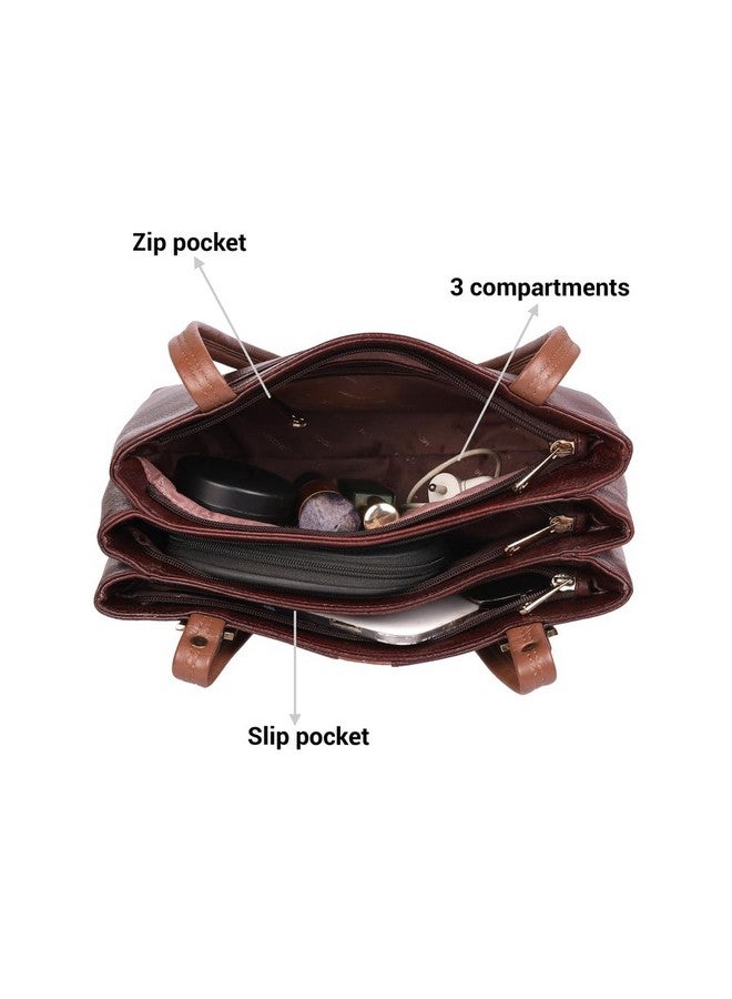 Mochi Women's Tan Fashionable Leather Shoulder Bag (37-50) - Image 5