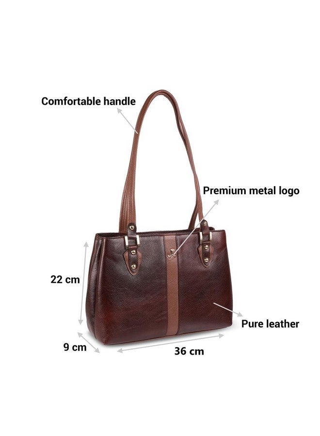 Mochi Women's Tan Fashionable Leather Shoulder Bag (37-50) - Image 3