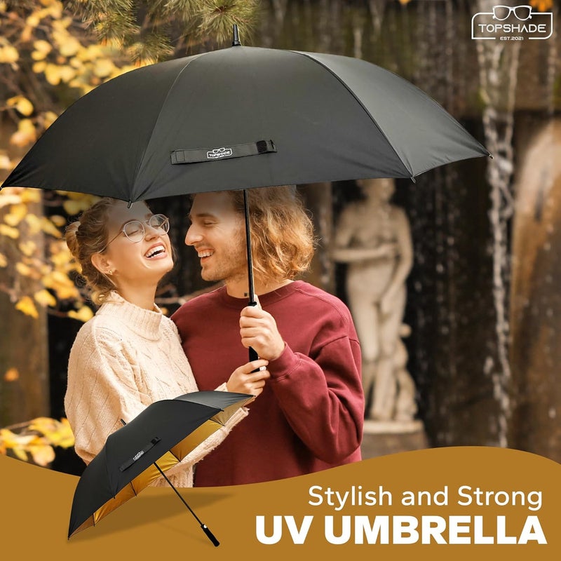 TopShade Executive Golf Umbrella with UV protection, Large Canopy, Windproof, Waterproof, Auto Open, Oversized 60 Inch, Sun protection, Rain protection, Outdoor Sports Umbrella - Image 5