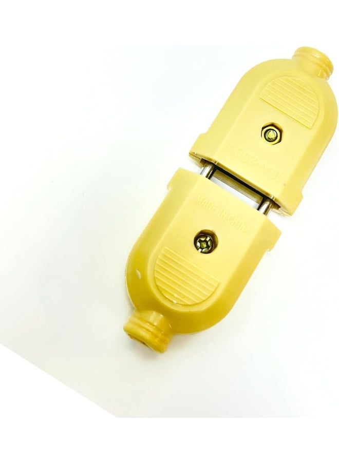 melfi 1 Pair Eu Round Two Pin Plug Of Male Plug & Female Plug Socket  - Image 2