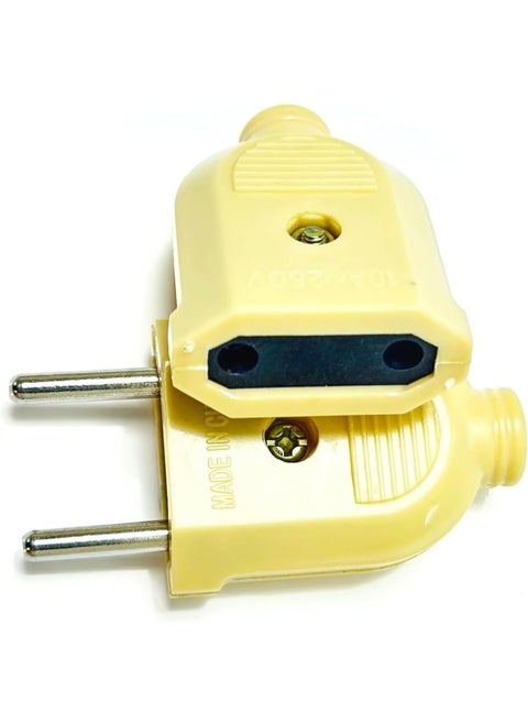 1 Pair Eu Round Two Pin Plug Of Male Plug And Female Plug Socket
