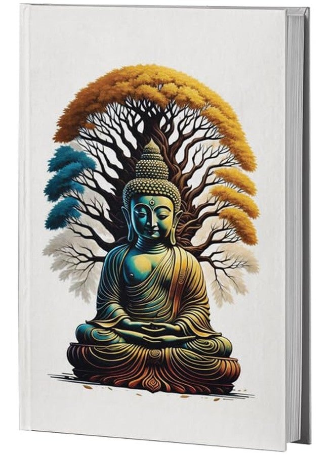 AccuPrints دفتر ملاحظات AccuPrints ذو غلاف مقوى | حجم صغير A5 (8.25 × 5.7) | 200 صفحة، 80 غرام/متر مربع | دفتر يوميات بوذا ذو غلاف مقوى وفتحة مسطحة - Image 1