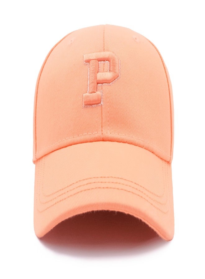 VRITRAZ P Alphabet Print Little Sports Cap for Active Kids, Baby Girls and Boys 4 to 5 Years (Color-Coral) - Image 4