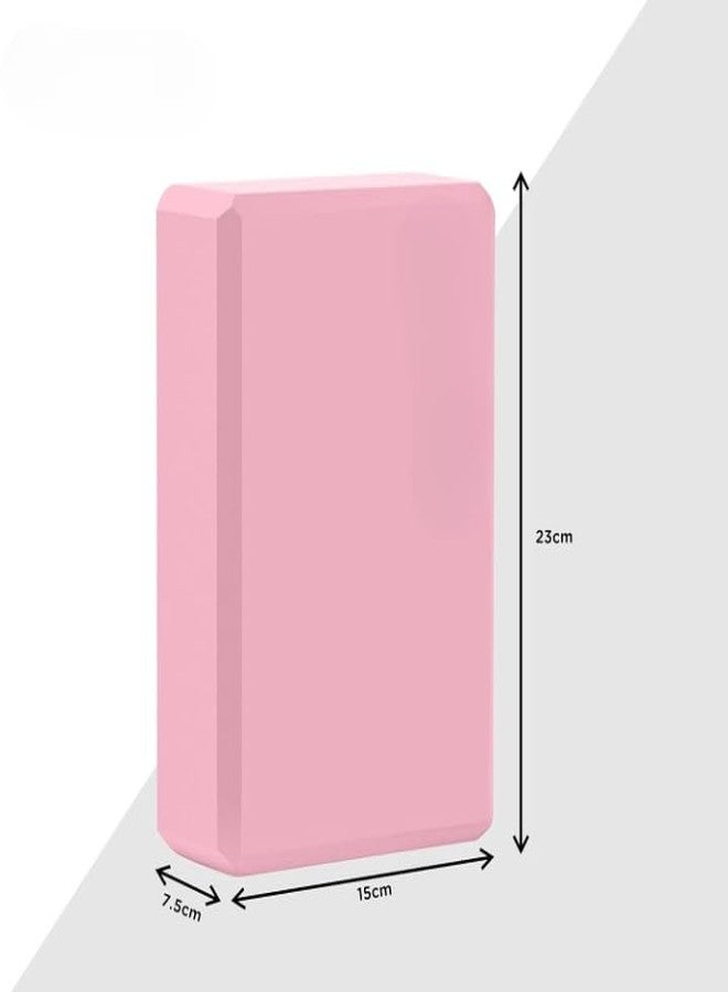LRK Yoga Block - Supportive Latex-Free EVA Foam Soft Non-Slip Surface for Yoga, Yoga Bricks Pack Of 1 (6 Month Warranty) - Image 2