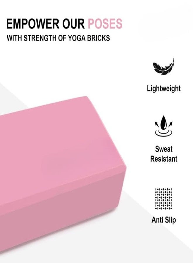 LRK Yoga Block - Supportive Latex-Free EVA Foam Soft Non-Slip Surface for Yoga, Yoga Bricks Pack Of 1 (6 Month Warranty) - Image 5