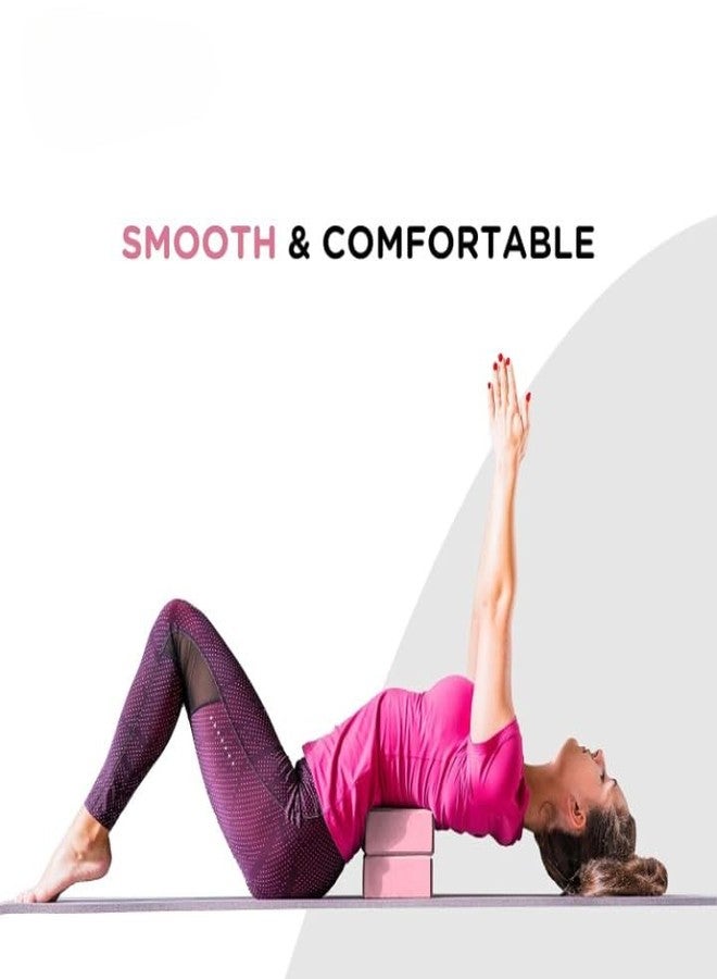 LRK Yoga Block - Supportive Latex-Free EVA Foam Soft Non-Slip Surface for Yoga, Yoga Bricks Pack Of 1 (6 Month Warranty) - Image 4
