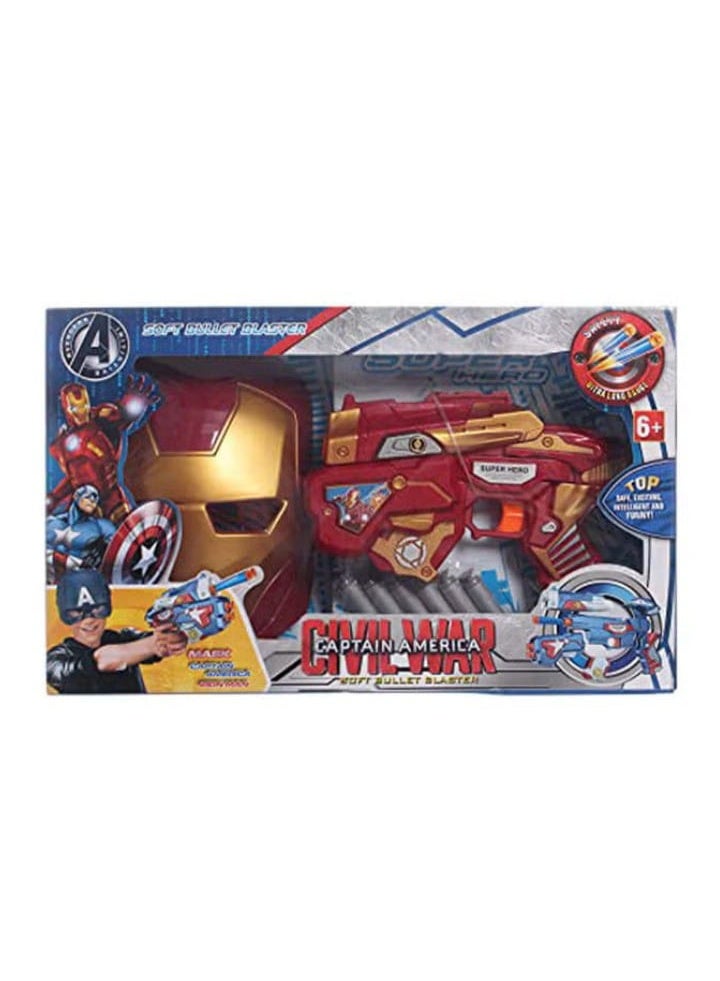 Civil War Captain America Soft Bullet Blaster For Boys