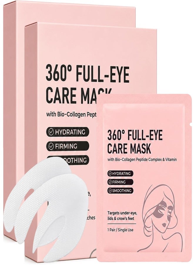 Pwkvsn Deep Peptide Collagen Eye Mask 12 Pairs, Full Eye Mask Patches with Bio-Collagen Peptide, Deep Hydrating Overnight Under Eye Patches for Dark Circles Puffy Eyes Wrinkles (2) - Image 1