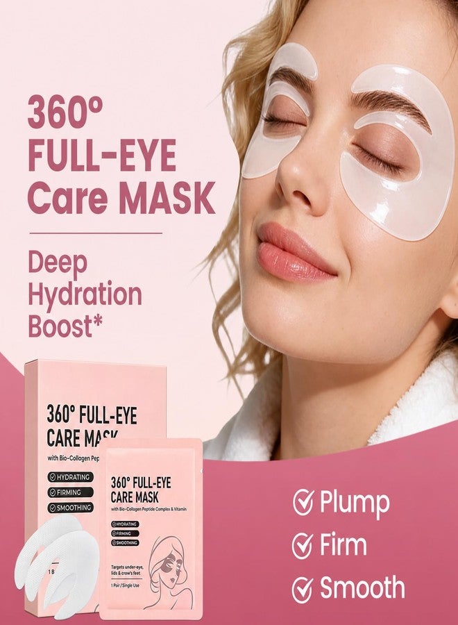 Pwkvsn Deep Peptide Collagen Eye Mask 12 Pairs, Full Eye Mask Patches with Bio-Collagen Peptide, Deep Hydrating Overnight Under Eye Patches for Dark Circles Puffy Eyes Wrinkles (2) - Image 2