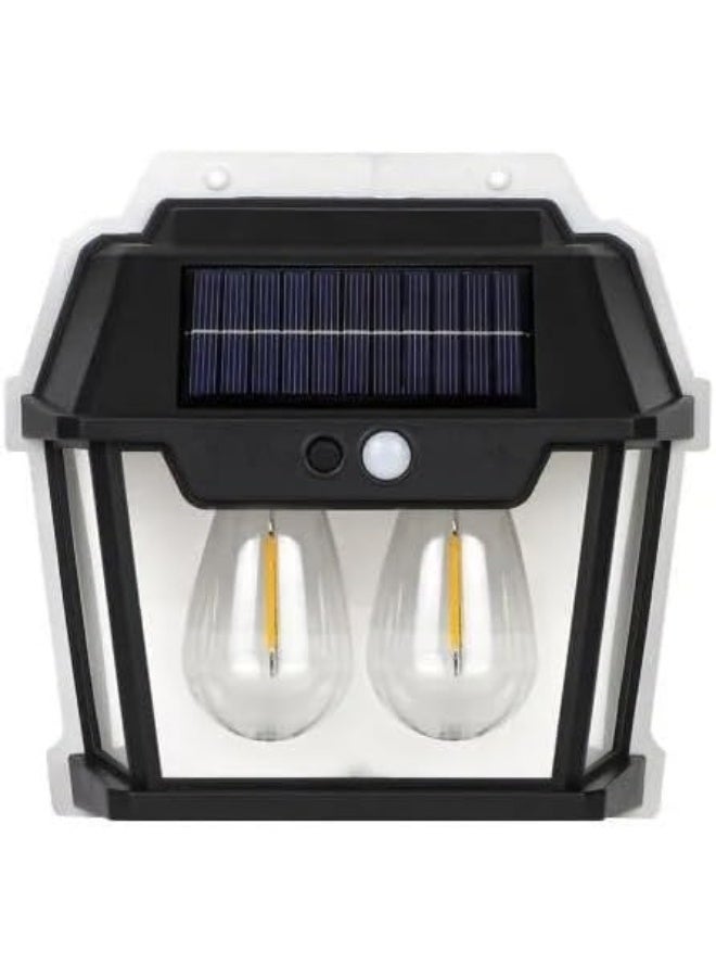 SAFENHAND Solar Interaction Wall Lamp Outdoor Light Wireless Dusk to Dawn Motion Sensor with 3 Modes LED Wall Sconce Waterproof Solar Light Wall Mount Light Outdoor & Indoor Lantern 28W (4) - Image 1