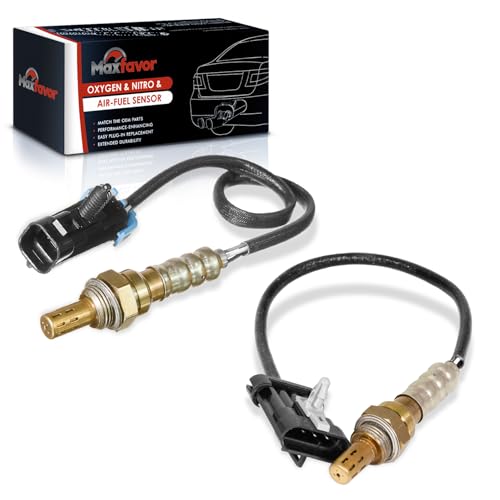 Maxfavor 2Pcs Upstream Downstream O2 Oxygen Sensor Replacment for 2000 1999 1998 1997 1996 Chevy Tahoe 5.7L Trans Code 4L60E, 1998-2002 Express 1500/2500 5.0L 234-4012 x1 234-4018 x1 02 Sensor - Image 1