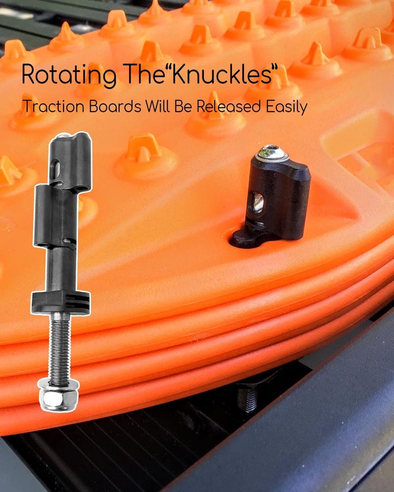 Generic Qnbes Mounting Pin Kits Compatible with MaxTrax MKII Recovery Traction Boards, Lockable Safety Mount Pins, 4 Pcs - Image 2
