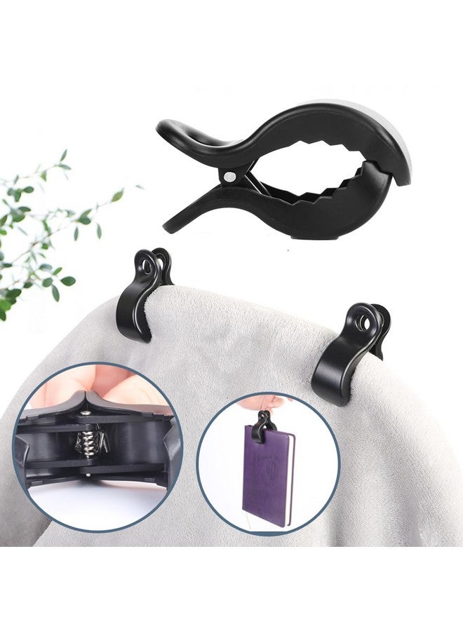WedFeir 6pcs Stroller Clips Pegs to Hook Muslin and Toys Seat Cover, Blanket Clips, Car Seat Cover Clip, Plastic Universal Clip, Nursing Cover, Pram Toy Holder, Blanket Clamp. （ Black) - Image 3