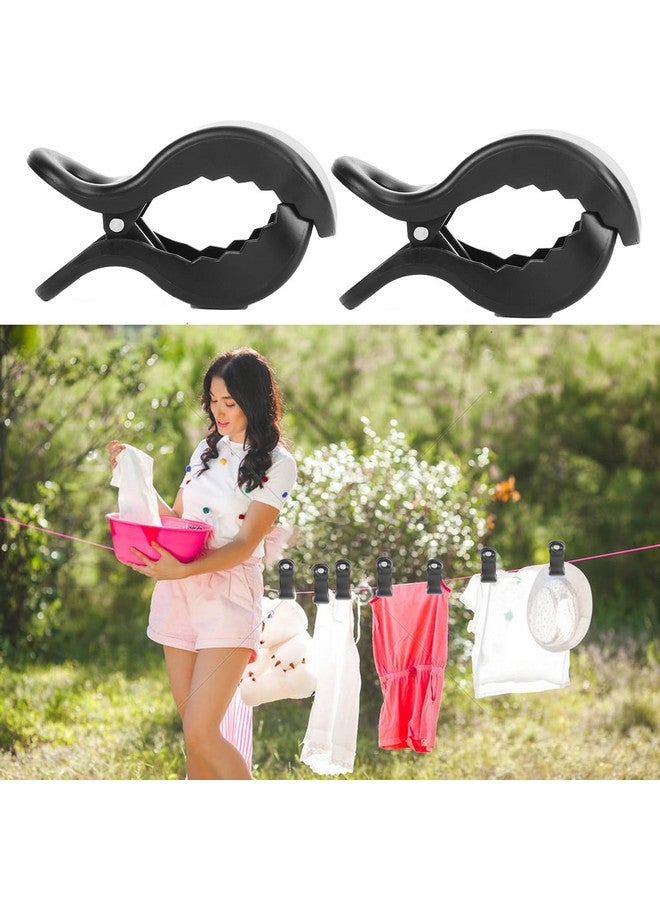 WedFeir 6pcs Stroller Clips Pegs to Hook Muslin and Toys Seat Cover, Blanket Clips, Car Seat Cover Clip, Plastic Universal Clip, Nursing Cover, Pram Toy Holder, Blanket Clamp. （ Black) - Image 4