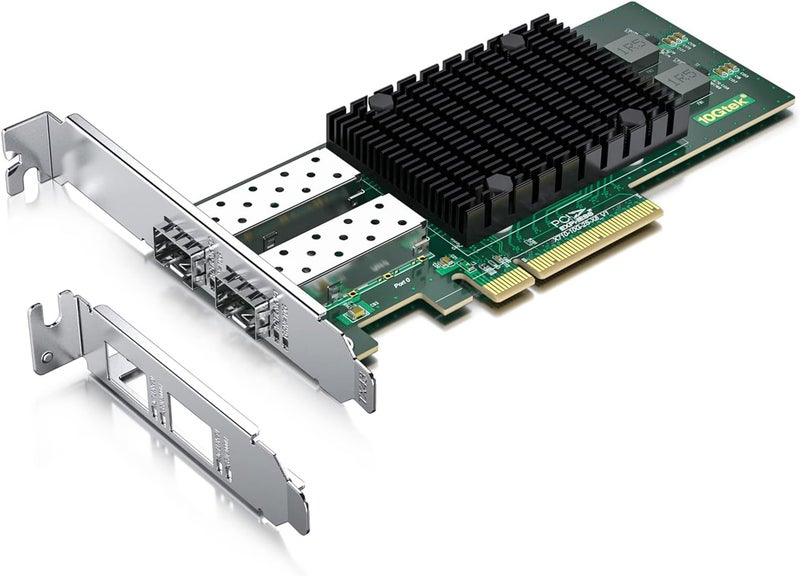HYFIBER H!Fiber 10Gb SFP+ PCI-E Network Card NIC, Compare to Intel X710-DA2, with Intel X710-BM2 Chip, Dual SFP+ Port, PCIe 3.0 X8, Ethernet Converged Network Adapter Support Windows Server/Linux/VMware Esxi - Image 1