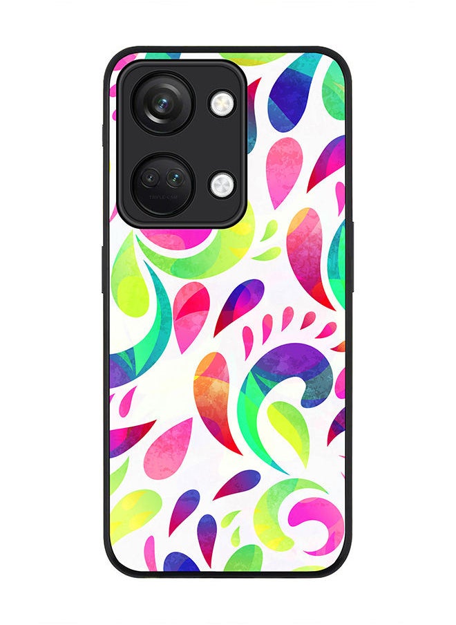 Stylizedd - Rugged Black edge case for ONEPLUS NORD 3 5G / OnePlus Ace 2V, Slim fit Soft Case Flexible Rubber Edges Anti Drop TPU Gel Thin Cover -  Floral Blast - Image 1