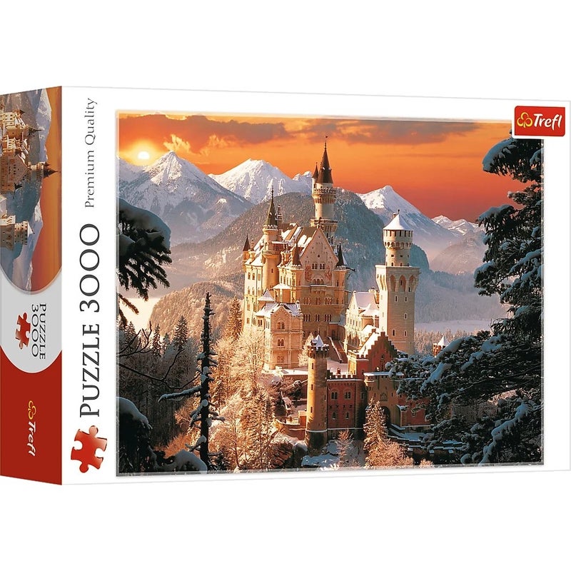 Trefl - Neuschwanstein Castle in the Wintertime Puzzle 3000 Pieces - 33025 - Image 1