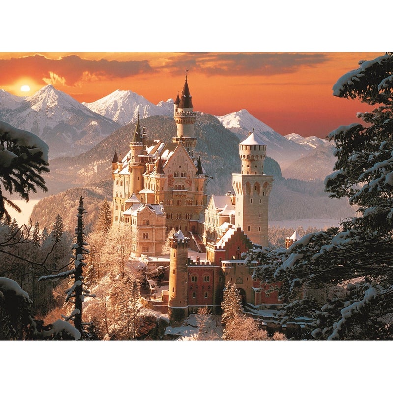 Trefl - Neuschwanstein Castle in the Wintertime Puzzle 3000 Pieces - 33025 - Image 2