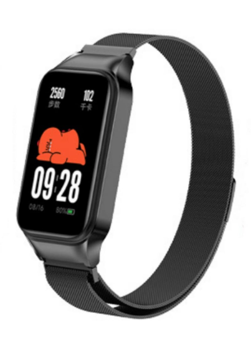 1pcs Metal Wristband For Redmi band 2 Stainless steel Strap with Case Watchband For Redmi Smart band 2 Replacement Correa Bracelet - Image 1