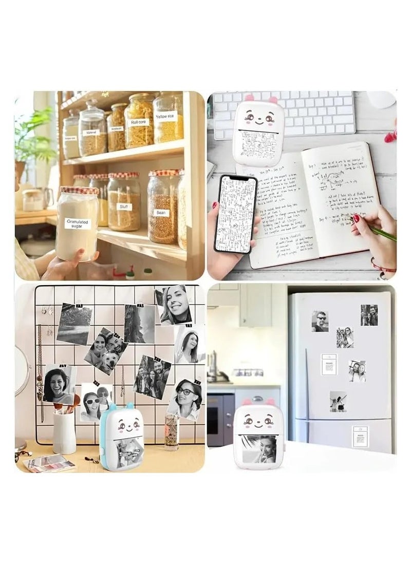 Generic - Mini Portable Printer with 200DPI Resolution and Ergonomic Design, Ideal for Girls and Children - Image 1