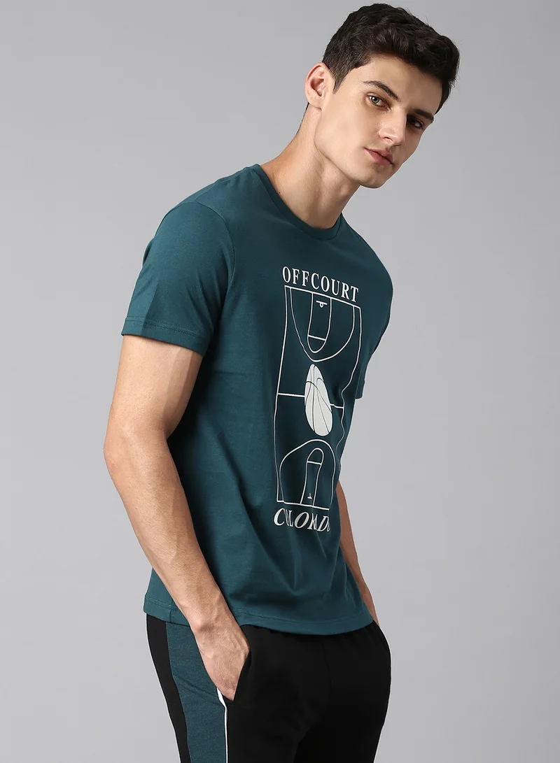 Hubberholme Teal T-Shirt For Men