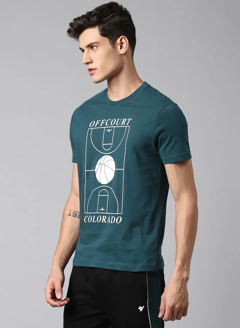 Hubberholme Teal T-Shirt For Men