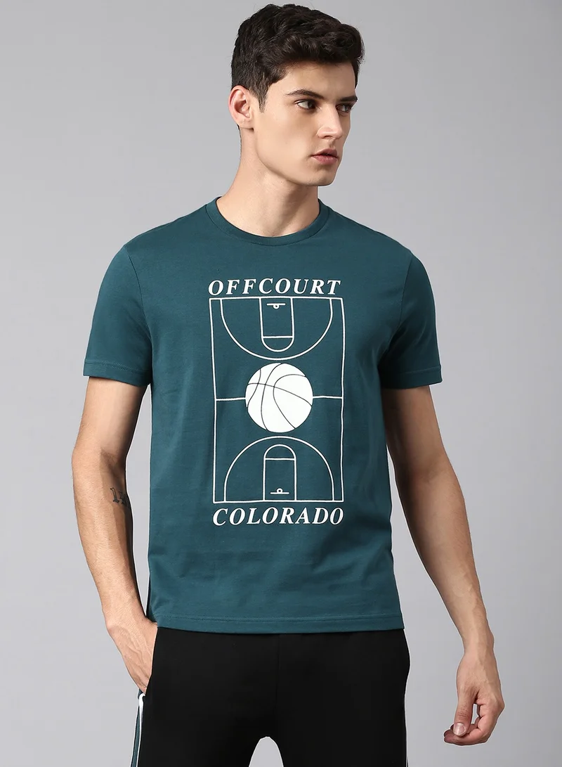 Hubberholme Teal T-Shirt For Men