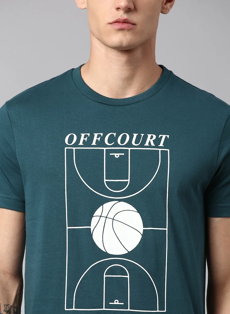Hubberholme Teal T-Shirt For Men