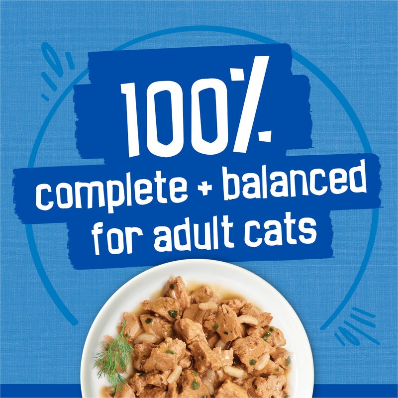 Friskies Purina Friskies Wet Cat Food Variety Pack, Oceans of Delight Flaked and Prime Filets - 48 ct. Can - Image 5
