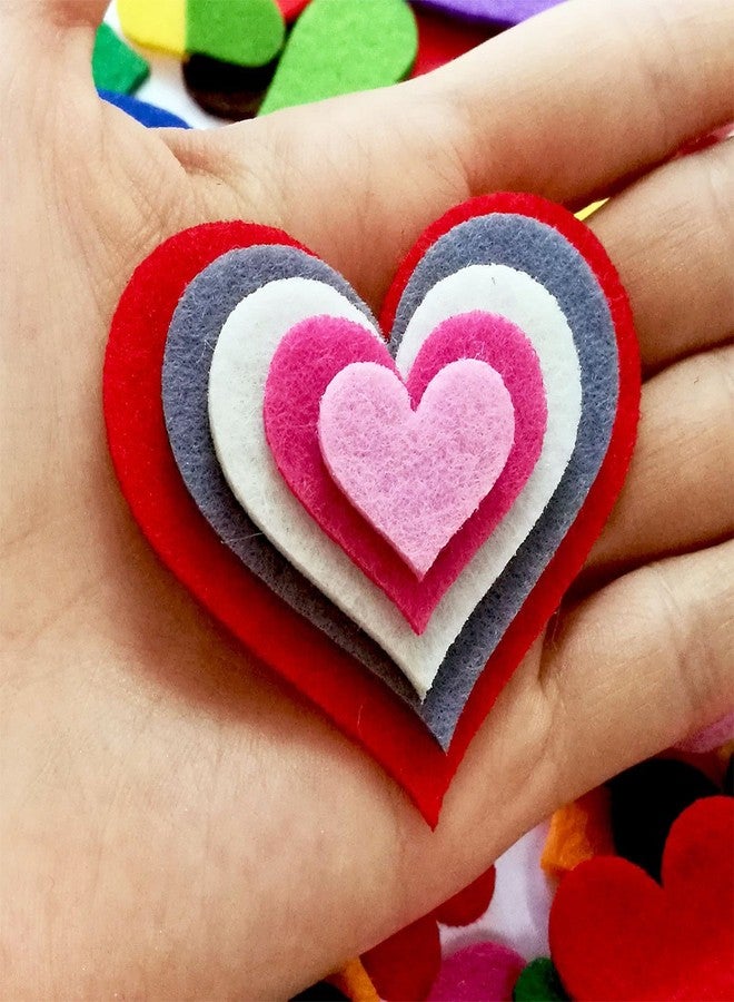 Summer-Ray.com Summer-Ray 1 Ounce Mixed Lasercut Felt Hearts Assorted Colors and Sizes - Image 5