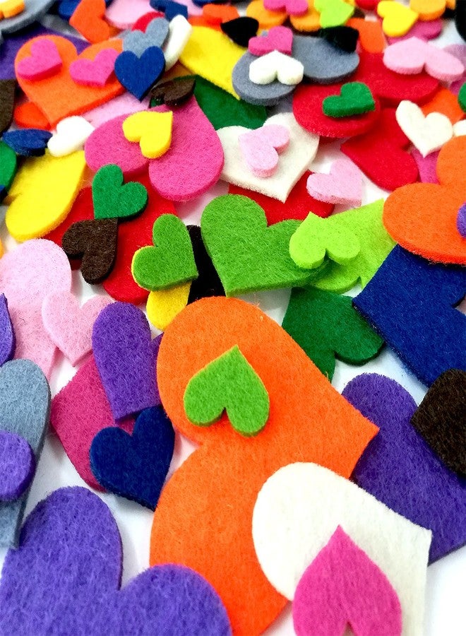 Summer-Ray.com Summer-Ray 1 Ounce Mixed Lasercut Felt Hearts Assorted Colors and Sizes - Image 3