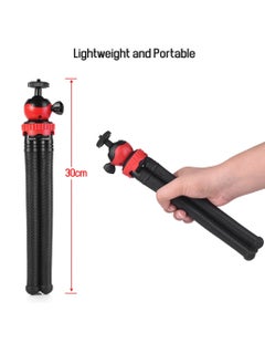 DIGI CORE Camera Stand, Multi Angle Shooting 360 Degree Rotation Tripod Stand Mini Flexible Octopus Tripod Spider Stand Holder Black/Red  - Image 5