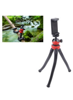 DIGI CORE Camera Stand, Multi Angle Shooting 360 Degree Rotation Tripod Stand Mini Flexible Octopus Tripod Spider Stand Holder Black/Red  - Image 2