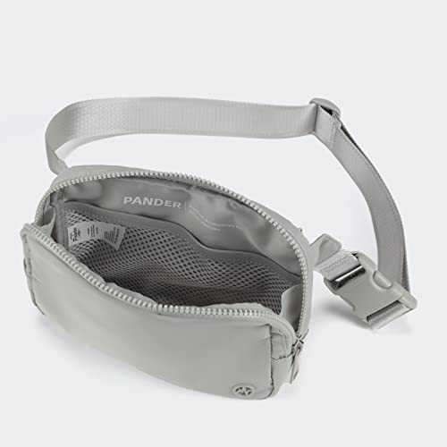 Pander Belt Bag Large 2L, Nylon Fanny Pack Purse for Women and Men with Adjustable Strap, Seal Grey - Image 5