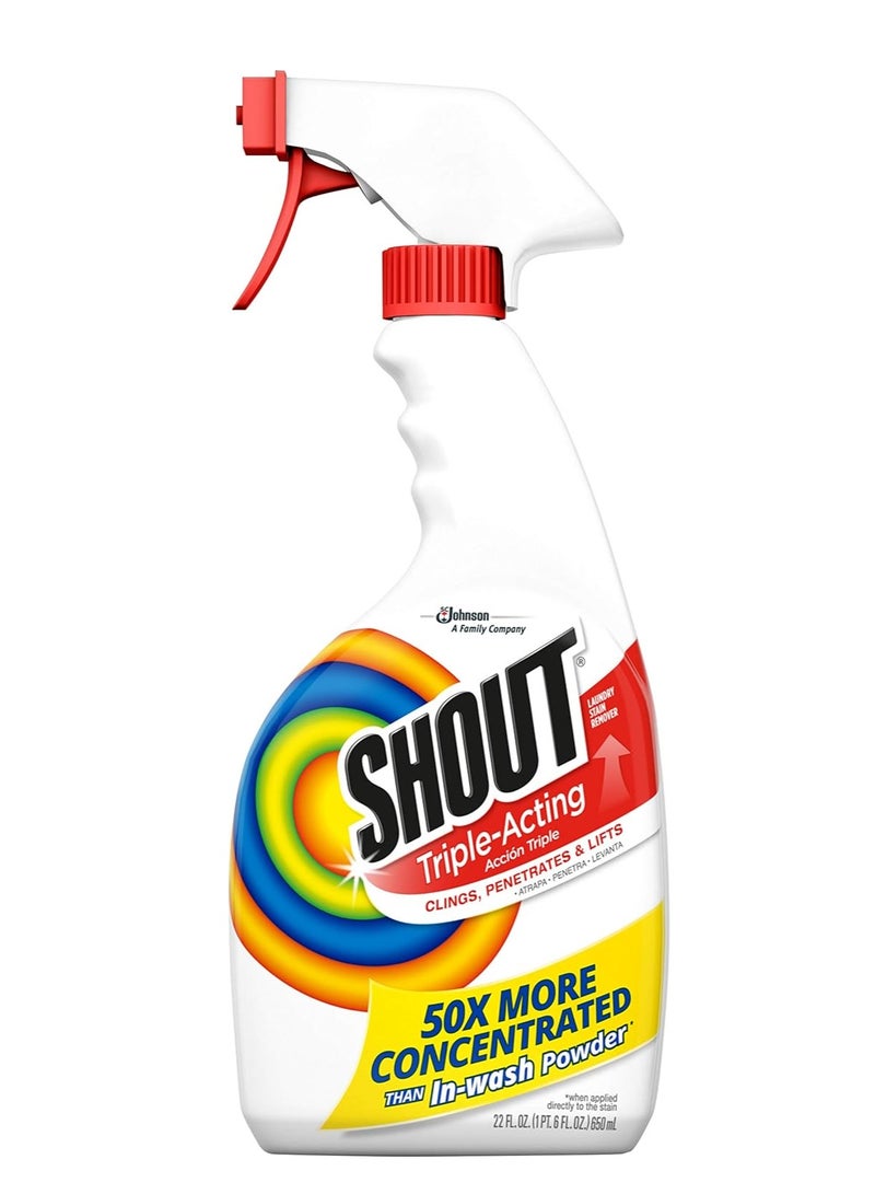شاوت بخاخ مزيل بقع الغسيل الإنزيمي النشط من شاوت، تركيبة ثلاثية المفعول تلتصق وتتغلغل وتزيل أكثر من 100 نوع من البقع اليومية - بخاخ ما قبل الغسيل 22 أونصة - Image 1