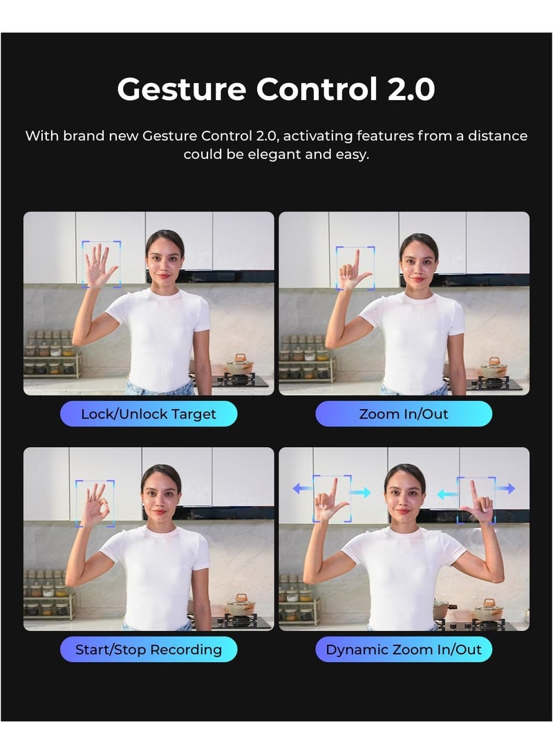 OBSBOT Tail Air AI-Powered PTZ Streaming Camera | 4K UHD Live Streaming, AI Auto-Tracking, Low-Light Performance, NDI|HX3, Multi-Cam Support - Image 2