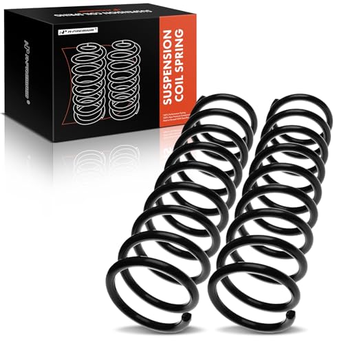 A-Premium 2Pcs Rear Suspension Coil Spring Set Compatible with BMW E38 740i 740iL 1994-2001, Driver and Passenger Side, Replace# 33531091546, 33531091547 - Image 1