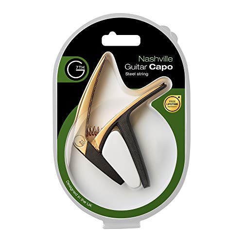 G7th Nashville Guitar Capo - Steel String Silver - 55mm Lightweight, Fast Action Spring Capo - Silicone Protection for Guitar Neck and Tone Clarity - Perfect for 6 String Acoustic or Electric Guitars - Image 3