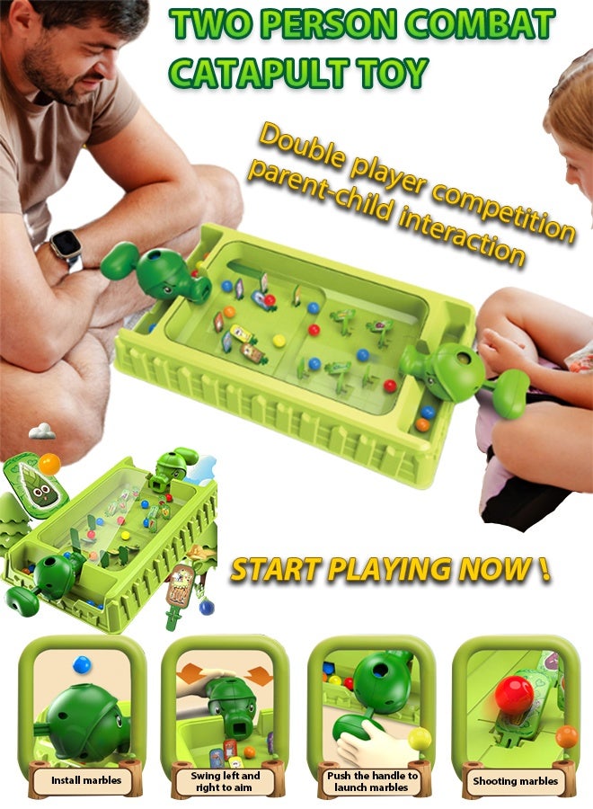 Board game，Family Time Fast Sling Puck ,Kids Pinball Game, Desktop marble shooting toy PvP projectile toy Children's Shooting Pinball Game Machine Children's Pinball Machine Two player tabletop game Two-player battle toy Parent-child interaction Concentration training - Image 1