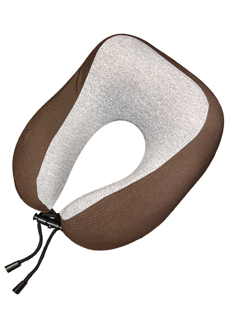 VIO Travel Pillow Memory Foam Neck Pillow U Shape Head Pillow With Comfortable Breathable Washable Cover Pillow for Car Airplane Bus Train Travel Home Use  - Image 1