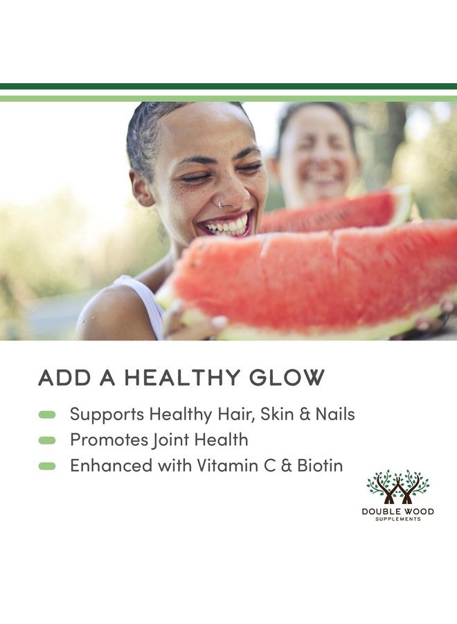 مكملات دبل وود كولاجين سائل - 2500 ملغ من الكولاجين البقري المُحلل (النوع 1 و3 والمُغذّى بالعشب) - 32 حصة - للنساء والرجال - 30 ميكروغرام من البيوتين - نكهة الكمثرى خالية من السكر - Image 5