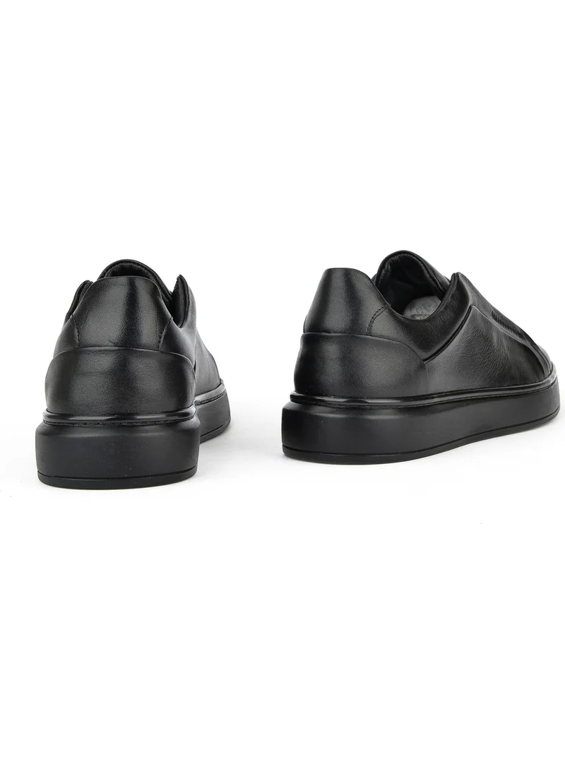زيا , Men's Leather Sneaker 143983Z060 Black